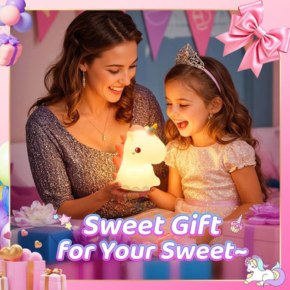 Silicone unicorn lamp