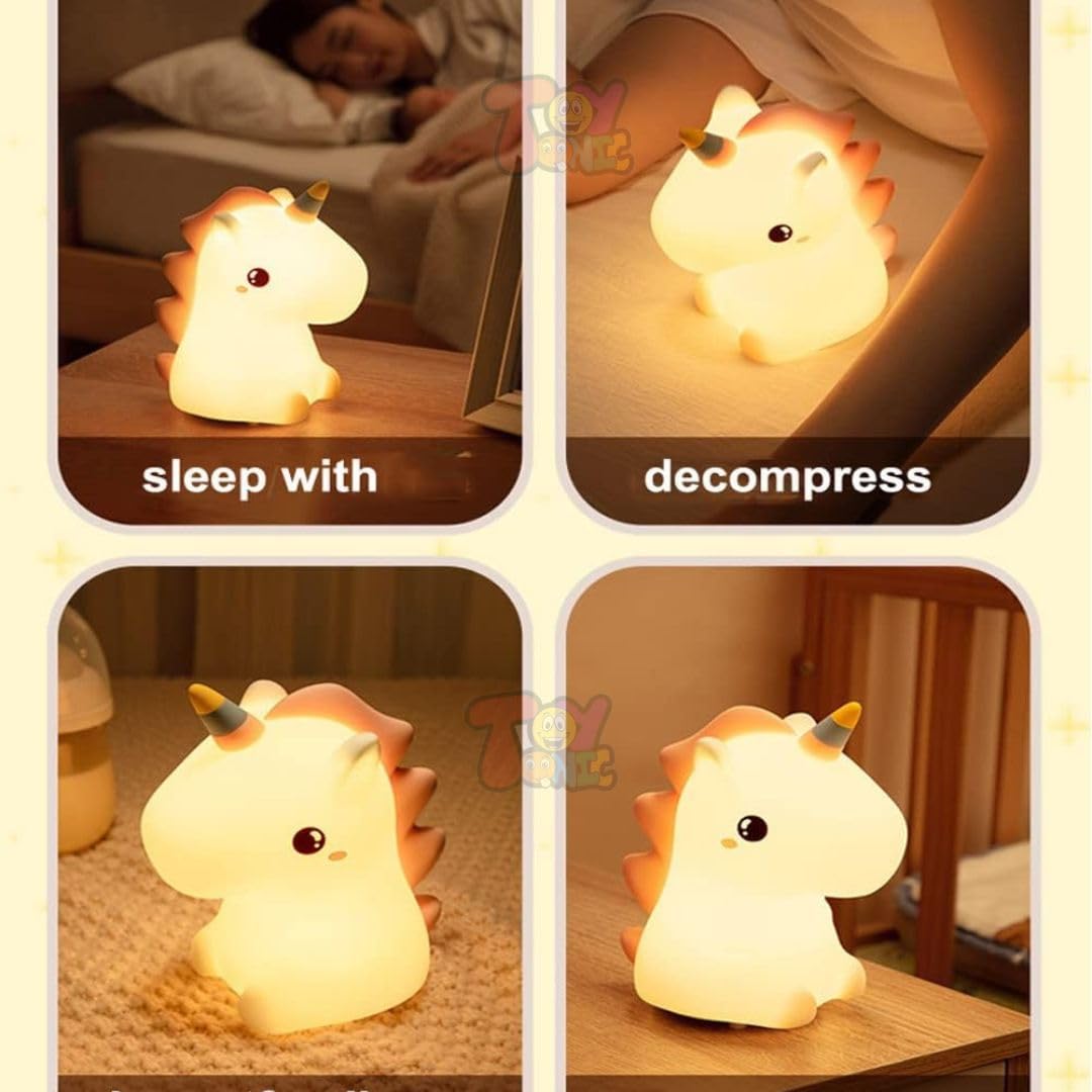 Silicone unicorn lamp