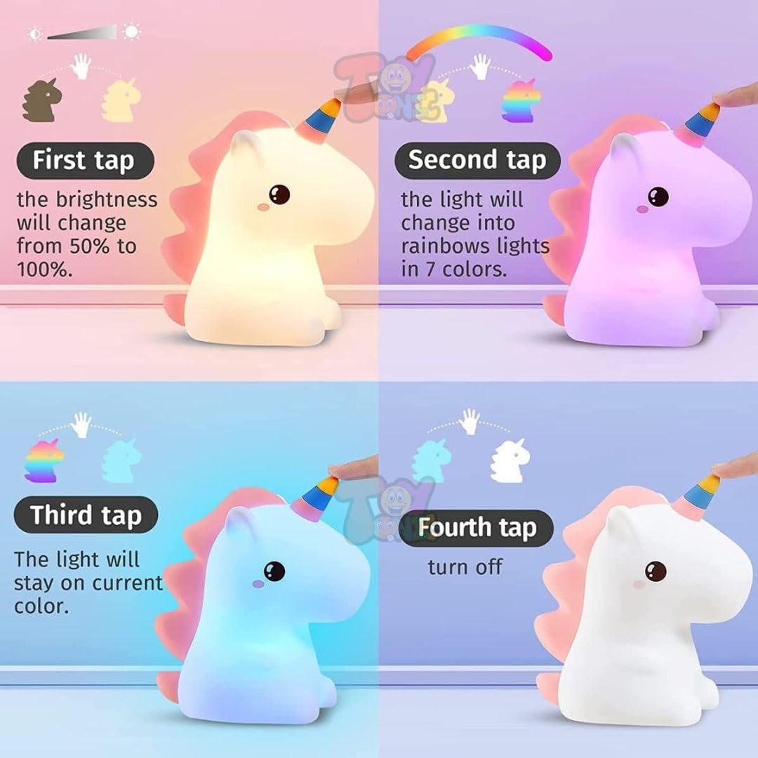 Silicone unicorn lamp