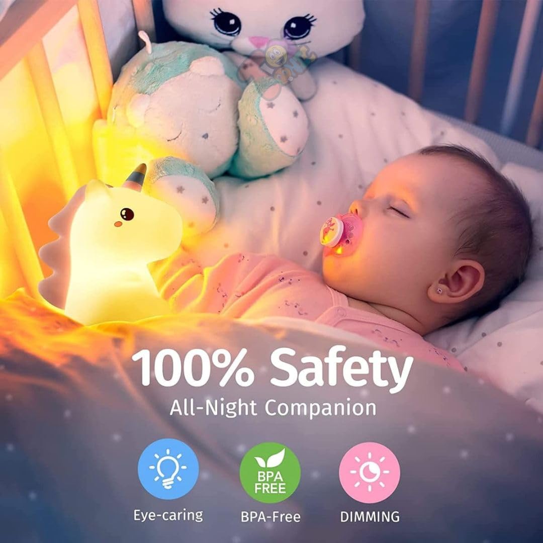 Silicone unicorn lamp