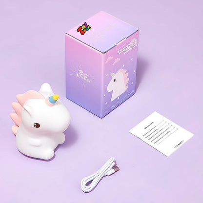 Silicone unicorn lamp