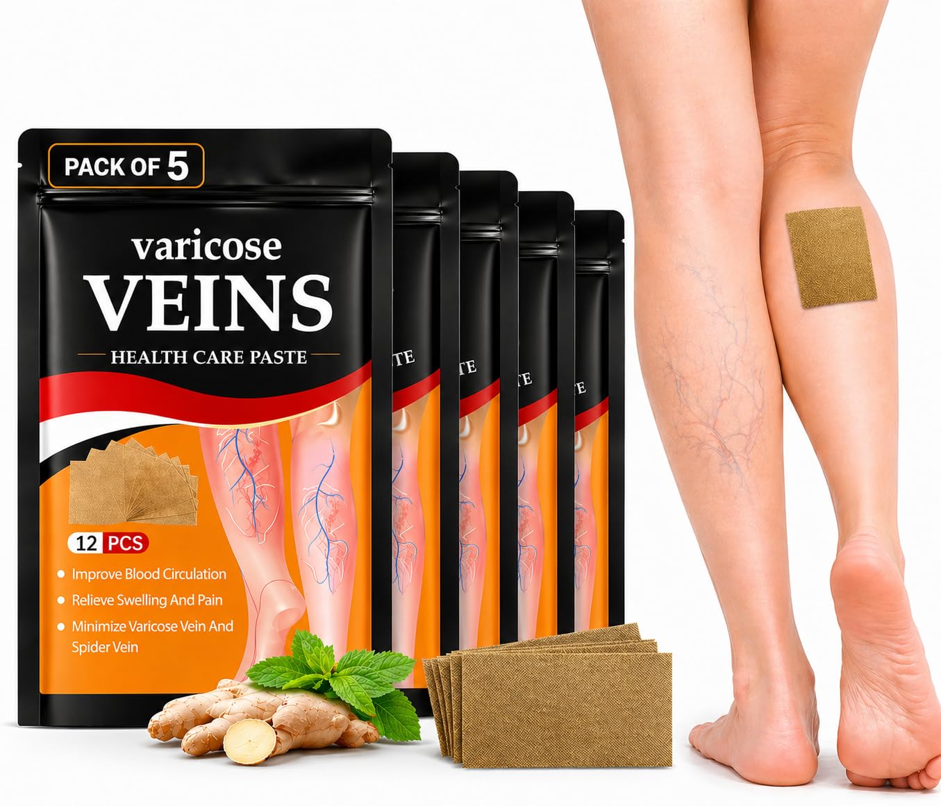 Varicose Veins Relief Patches (Pack of 1)