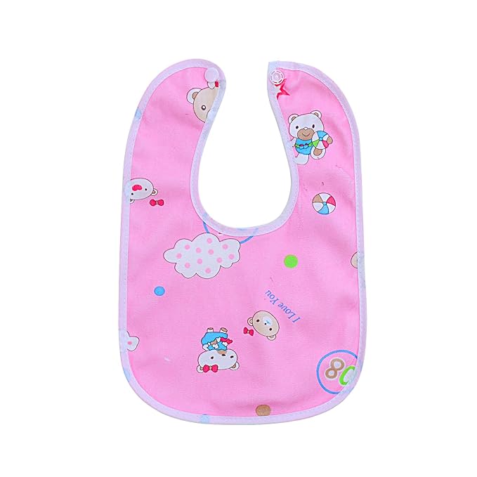 Waterproof Soft Cotton Baby Bib (Pack of 3)