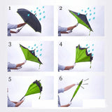 Reverse रक्षक Umbrella (Travel Cover Included)