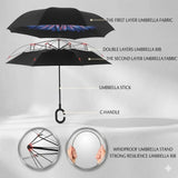 Reverse रक्षक Umbrella (Travel Cover Included)